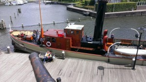 het origineel in de Amsterdamse haven.